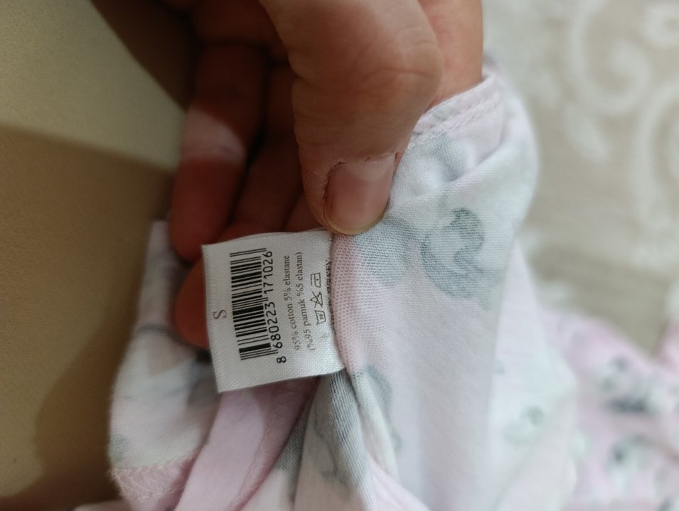 Pembe Baskılı Hamile ve Emzirme Gecelik - Görsel 4