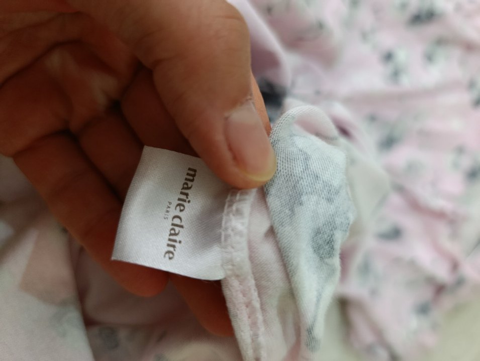 Pembe Baskılı Hamile ve Emzirme Gecelik - Görsel 3