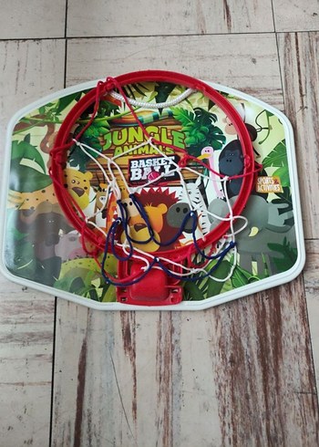 Renkli Jungle Animals Basketbol Potası - Görsel 3