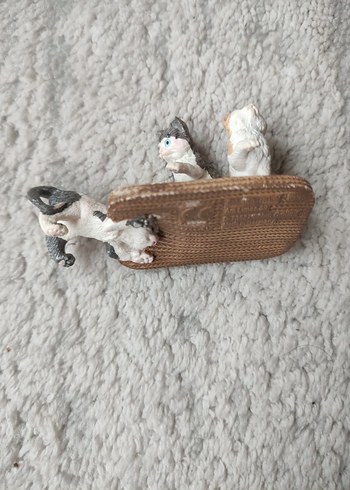 Kedili Dekoratif Minyatür Figür - Görsel 5