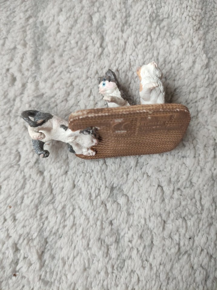 Kedili Dekoratif Minyatür Figür - Görsel 5