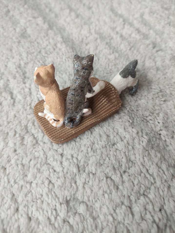 Kedili Dekoratif Minyatür Figür - Görsel 3