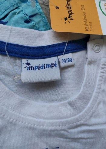 Erkek Çocuk Mavi Beyaz Şortlu Takım. - Görsel 3