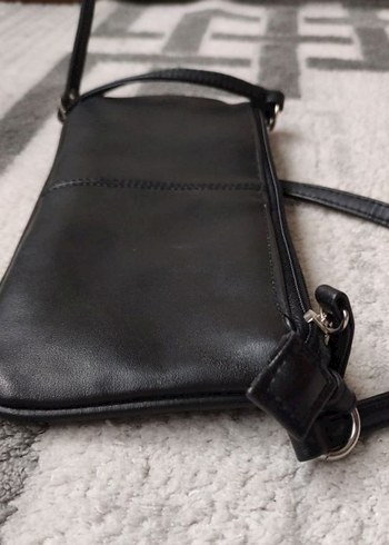 Giani Bernini Siyah Deri Baget Çanta - Görsel 4