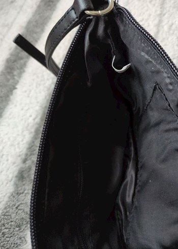 Giani Bernini Siyah Deri Baget Çanta - Görsel 5