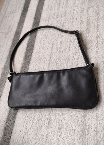 Giani Bernini Siyah Deri Baget Çanta - Görsel 2