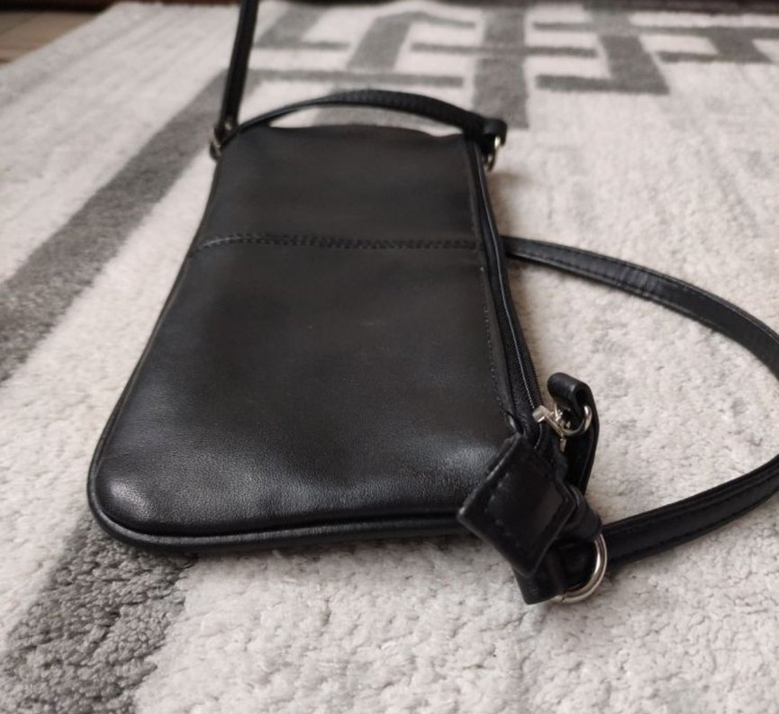 Giani Bernini Siyah Deri Baget Çanta - Görsel 4