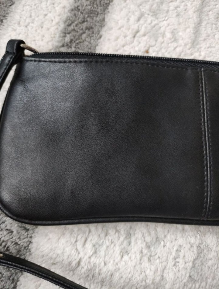 Giani Bernini Siyah Deri Baget Çanta - Görsel 3