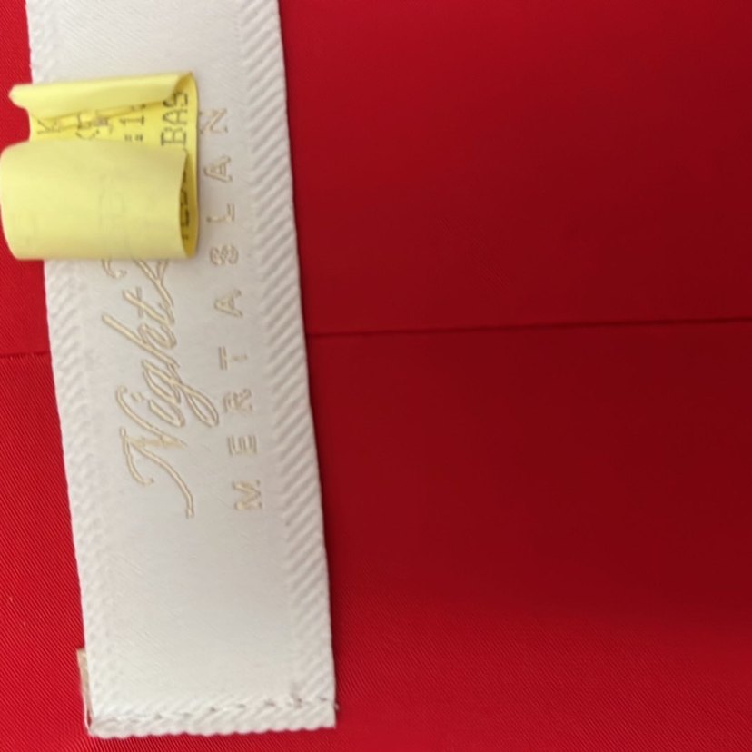 Kırmızı Drapeli Uzun Abiye Elbise - Görsel 4