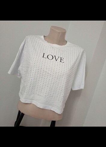 Xl beden crop tişört 