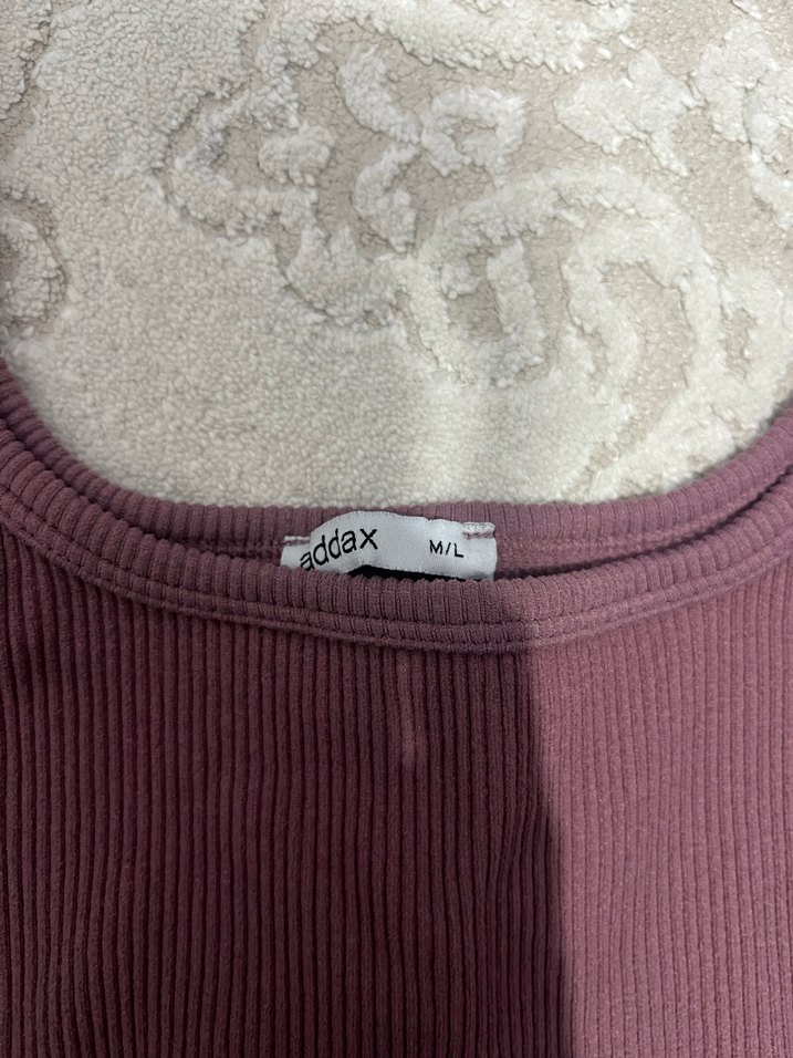 Bordo Kolsuz Crop Top - Görsel 2