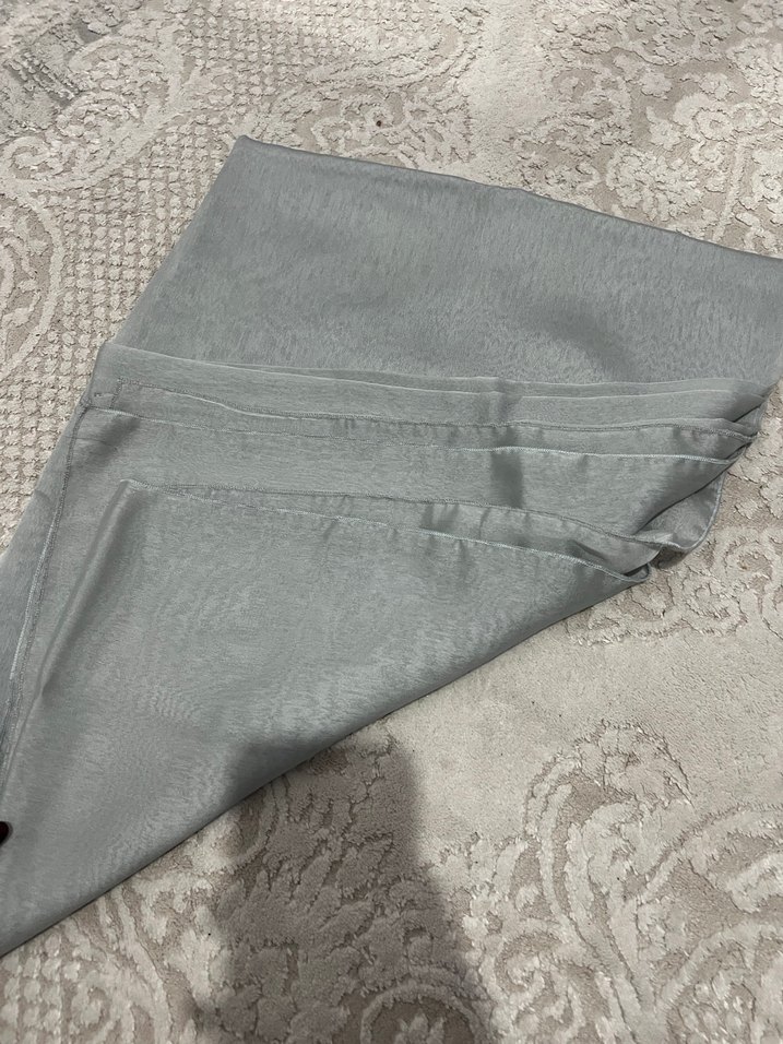 Gri Kadın Drapeli Basic Şal - Görsel 3