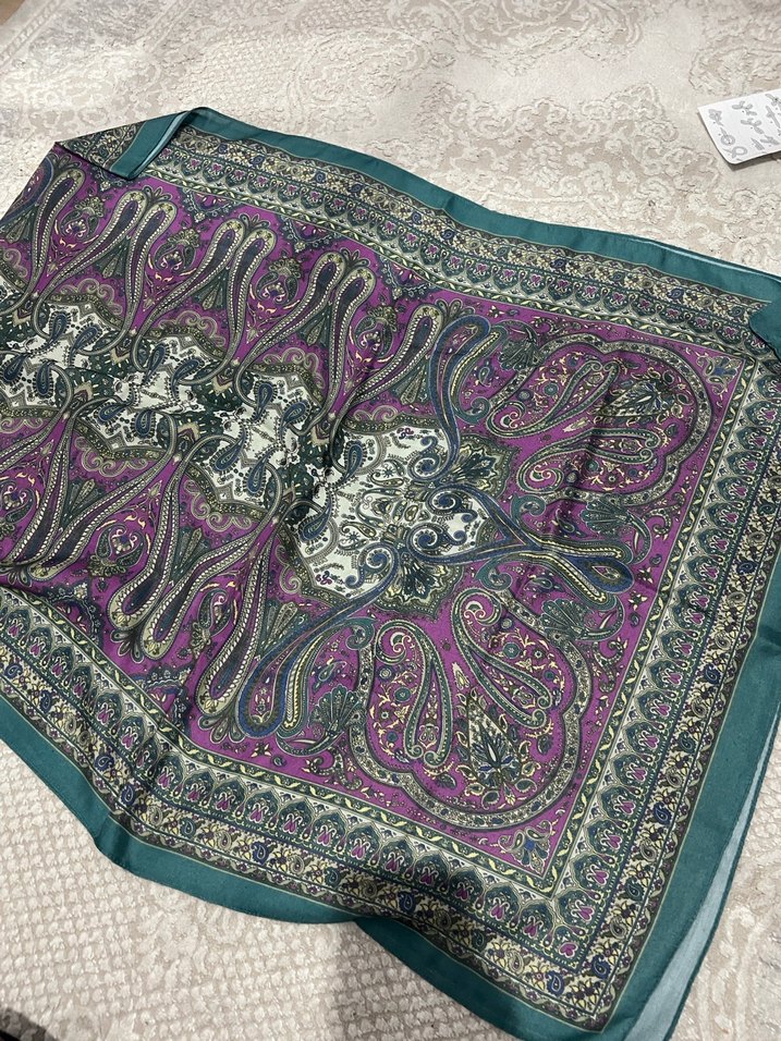 Kadın Çok Renkli Bohem Desenli Şal - Görsel 3