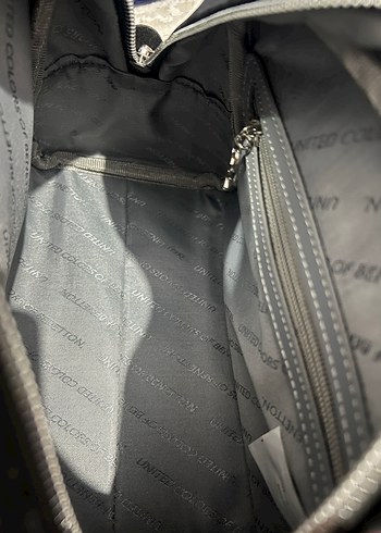 Benetton Siyah Deri Baskılı Kadın Çanta - Görsel 4