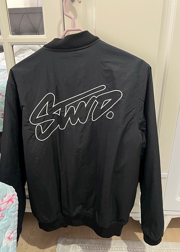 Siyah Düğmeli Street Wear Kadın Ceket - Görsel 3