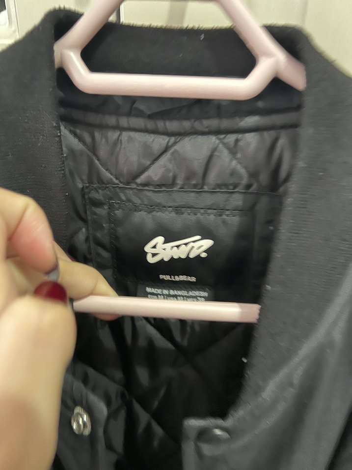 Siyah Düğmeli Street Wear Kadın Ceket - Görsel 2