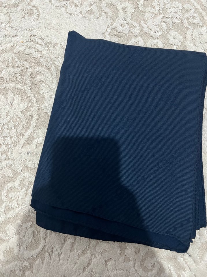 Vakko lacivert şal - Görsel 2