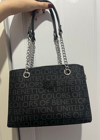 Zincir Detaylı Siyah Kadın Çanta - Görsel 2