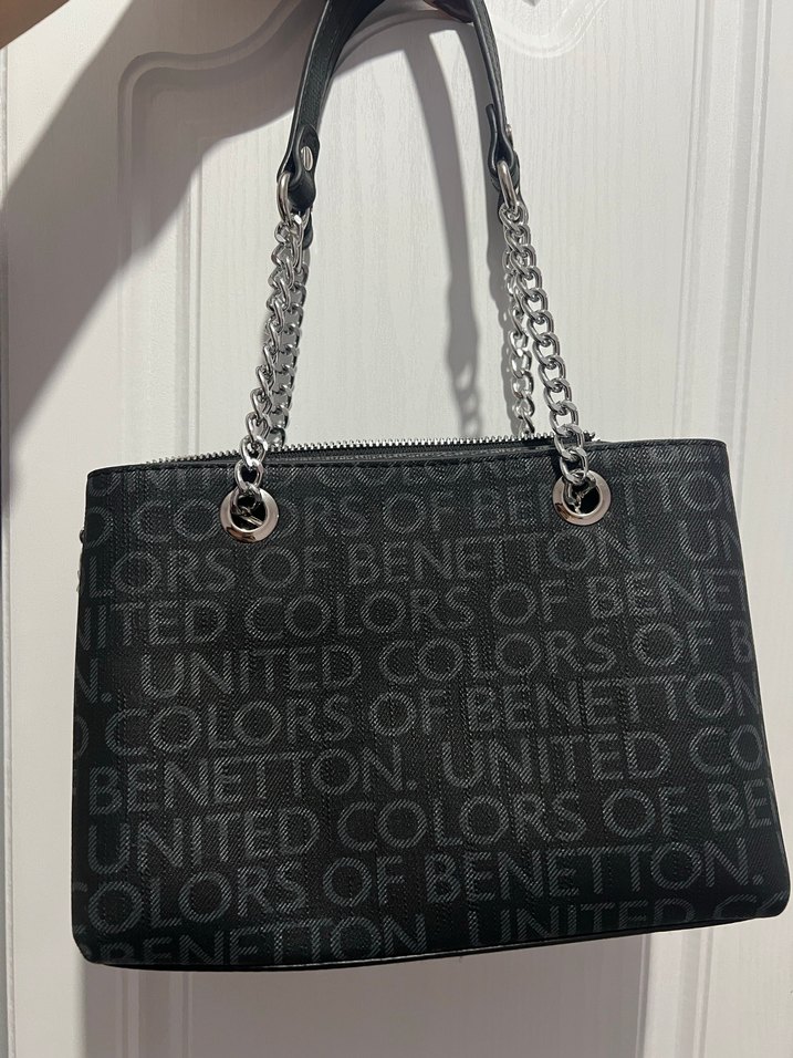 Zincir Detaylı Siyah Kadın Çanta - Görsel 3