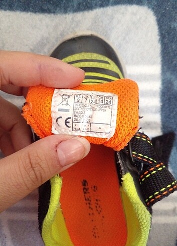 24 Beden turuncu Renk çocuk spor ayakkabı