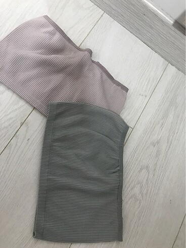 xs Beden Straplez crop