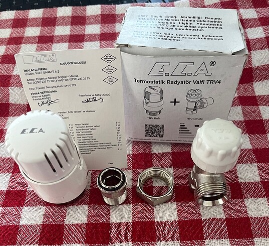 Eca 12 TRV4 Termostatik Köşe Radyatör Valfi 602120755 E.C.A