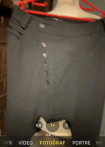 Siyah Gabardin yarım şalvar pantolon - Görsel 6