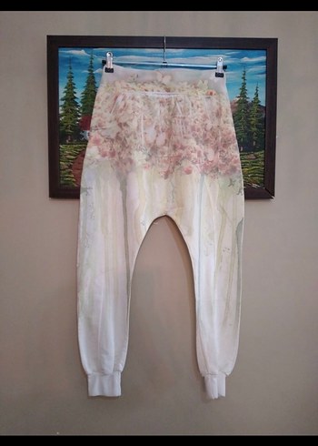 m Beden beyaz Renk Düğmeli Beyaz Mini Street Wear Pantolon