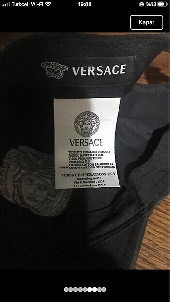  Beden Versace şapka orijinal