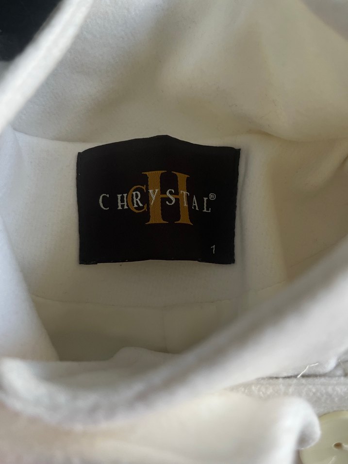 Düğmeli Beyaz Midi Kaban - Görsel 3