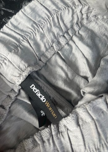 Gri Yanı Pembe Şeritli Rahat Kadın Eşofman - Görsel 2