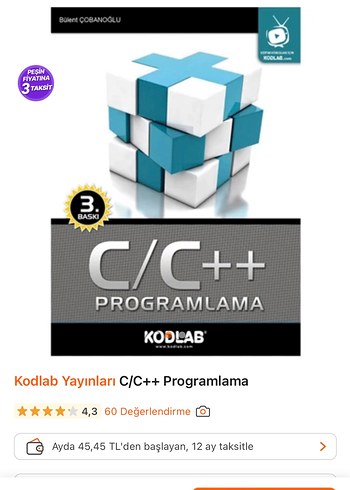 C/C++ Programlama Kitabı - Görsel 2