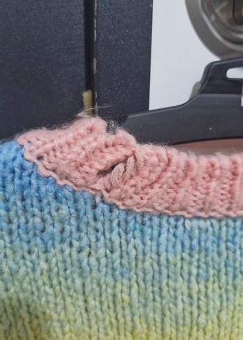 Colin's Renkli Batik Desenli Örgü Kadın Kazak - Görsel 4