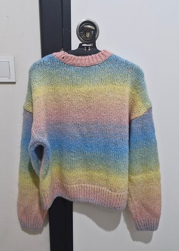 Colin's Renkli Batik Desenli Örgü Kadın Kazak - Görsel 3