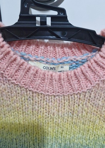 Colin's Renkli Batik Desenli Örgü Kadın Kazak - Görsel 2