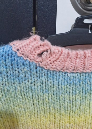 Colin's Renkli Batik Desenli Örgü Kadın Kazak - Görsel 5