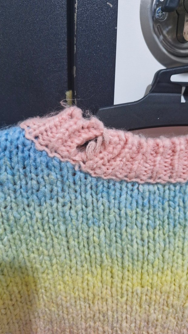 Colin's Renkli Batik Desenli Örgü Kadın Kazak - Görsel 5