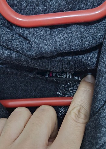 Gri Siyah Triko Tunik Deri Detaylı - Görsel 4