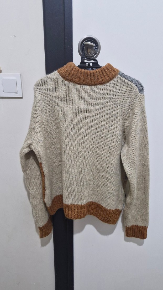 Rahat Kesim Renk Bloklu Kadın Kazak Defacto - Görsel 3