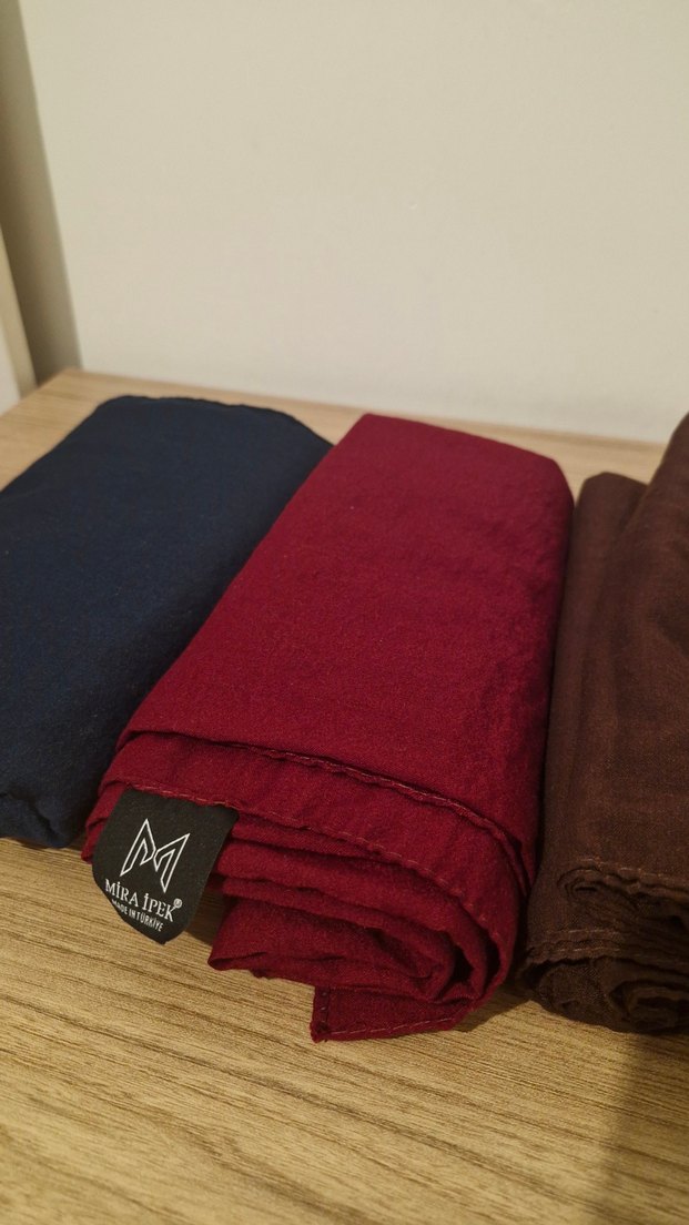 3 lü Pamuk Cazz Şallar - Görsel 3