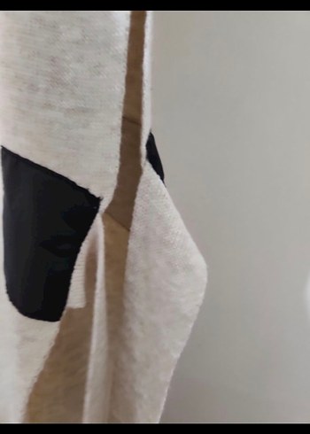 Bej Kolsuz Örgü Kadın Süveter - Görsel 3