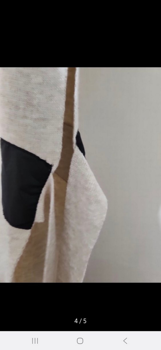 Bej Kolsuz Örgü Kadın Süveter - Görsel 3