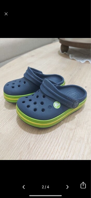 20 Beden lacivert Renk Crocs bebek terlik yeni