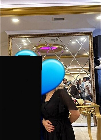 Siyah özel gün elbisesi