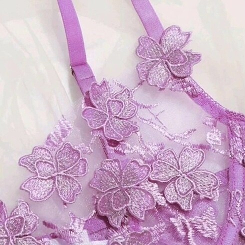  Beden Muhteşem Çiçek Çetaylı Balenli Bralet Takımı