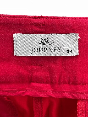 34 Beden kırmızı Renk Journey Kumaş Pantolon %70 İndirimli.