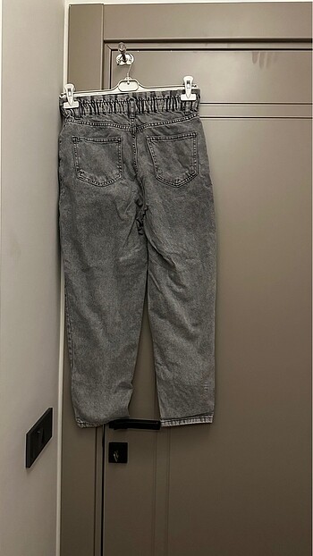 36 Beden DeFacto beli lastikli mom jean