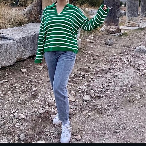 DeFacto beli lastikli mom jean