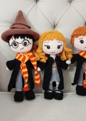 Renkli Örgü Harry Potter Figürleri