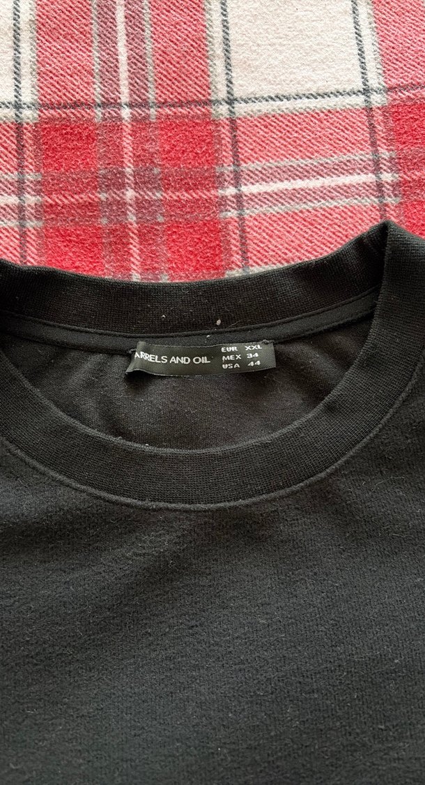 Siyah Erkek Sweatshirt, Bisiklet Yaka, Rahat Kesim - Görsel 3